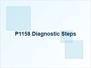 P1158 Error Causes and Diagnostic Steps