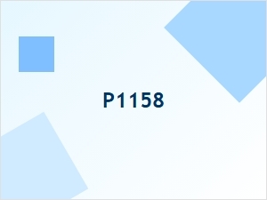 P1158 Vehicle Code Related Codes